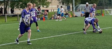 Nottingham Honey Badgers American Flag Football in action
